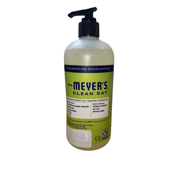 Mrs. Meyer's Clean Day Lemon Verbena Liquid Hand Soap, Refillable, 12.5 fl oz - Picture 5 of 6